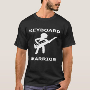 Keyboard Warrior Funny Guitar Piano Keyboard Stick T-Shirt