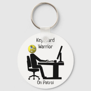 Keyboard Warrior On Patrol Key Ring