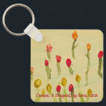 Keychain<br><div class="desc">Sama’s art collection was inspired by spring and the joy of new beginnings. Ready to move on from winter,  she chose to create a piece full of freshness,  color,  and happiness as a reflection of her personality and self-expression.</div>