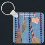 Keychain<br><div class="desc">Brayden’s art collection is a reflection of his unique style and interests. He chose to incorporate items he enjoys,  including reflective materials and beads,  creating pieces that shine with creativity,  personality,  and self-expression.</div>