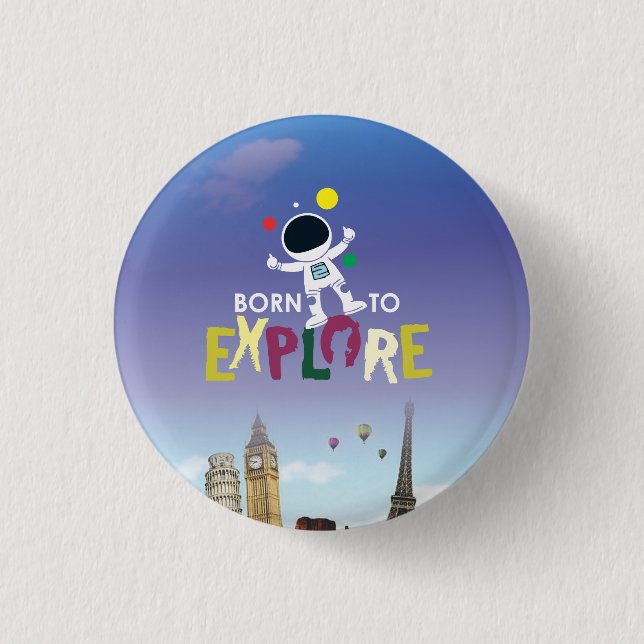 Keychain 3 Cm Round Badge (Front)