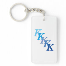 Keychain (acrylic) - Blue Name and Letters