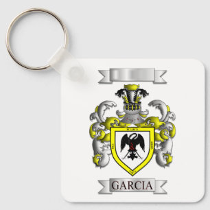 Keychain Aluminium Garcia Family Surname Shield