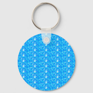 Keychain Baby Blue Glitter