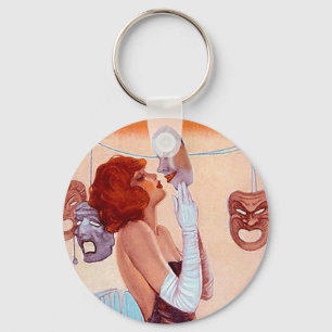KEYCHAIN Backstage Actress Tragedy comedy Masks