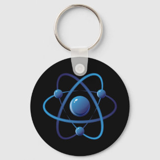 Keychain: Blue atom Key Ring