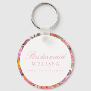 Keychain Bridesmaid - Floral