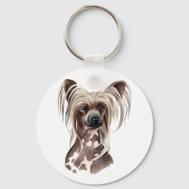 Keychain Chinese Crested (Front)