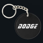 Keychain - Dodge<br><div class="desc">Make your own custom auto item. Add your own text,  images,  colours etc. | Custom Text Type,  easily add your own text.</div>