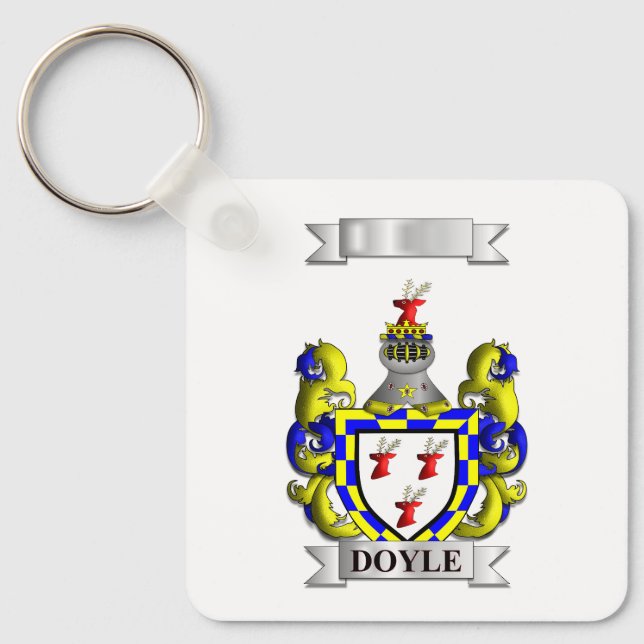 Keychain Doyle Surname And Shield (Front)