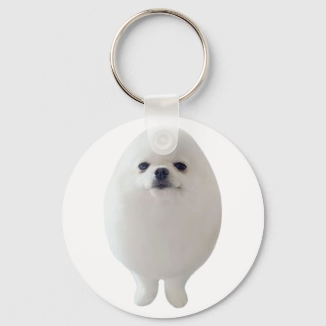 Keychain Egg Dog Meme (Front)