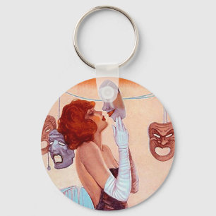 KEYCHAIN Gift DRAMA Actress Comedy Tragedy Queen