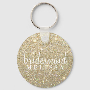 Keychain Glitter Bridesmaid