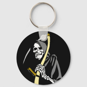 KEYCHAIN Grim Reaper Scythe Reaping Tool skeleton