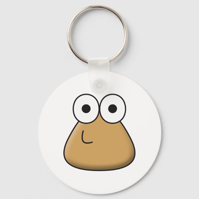 Keychain - Happy Baby Pou (Front)