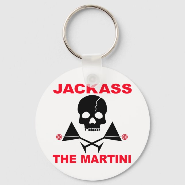 Keychain - JACKASS, The Martini (Front)