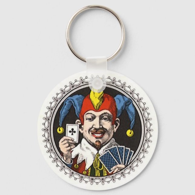 KEYCHAIN JOKER ROYAL CARD PLAYER CLUB CARD PLAYER (Front)
