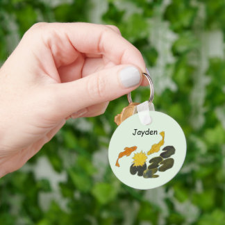 Keychain - Koi and Lily Pads