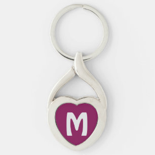 keychain letter M