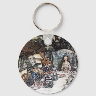 Keychain: Mad Hatter Tea Party - by Rackham Key Ring