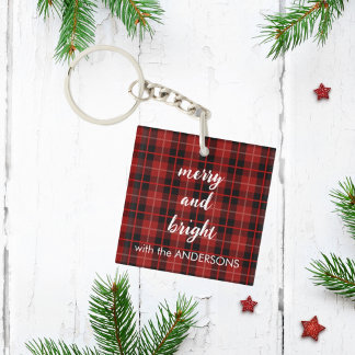 Keychain Merry and Bright Christmas