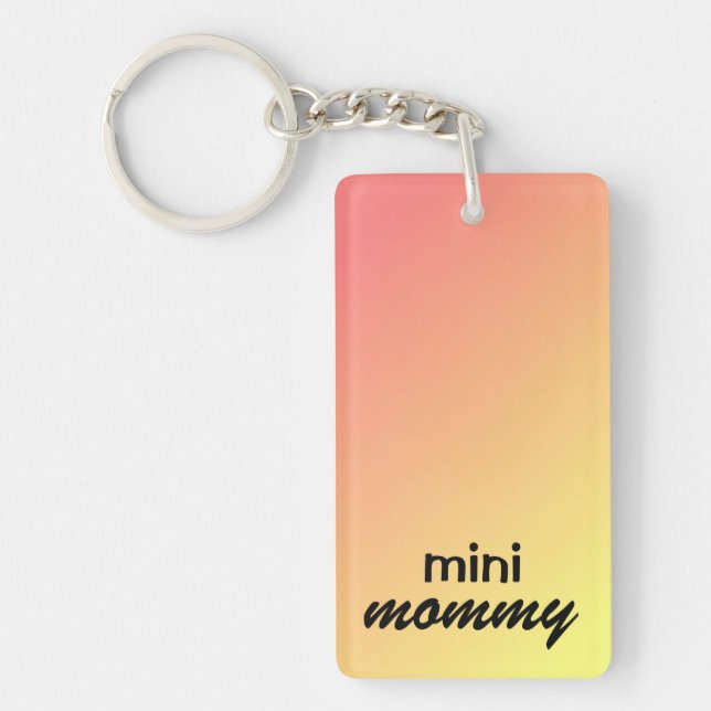 Keychain "mini mummy" Add child's Photo and Name (Front)