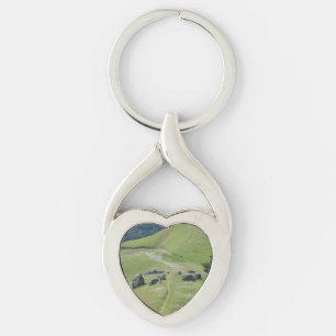 Keychain Mt Tamalpais Tam-Henge Green Grass