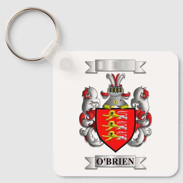 Keychain O'Brien Surname And Shield (Front)