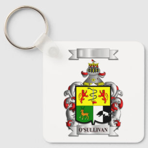 Keychain O'Sullivan Surname And Shield