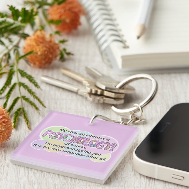 Keychain Psychology Love Language (ADHD, Autistic) (Front Right)