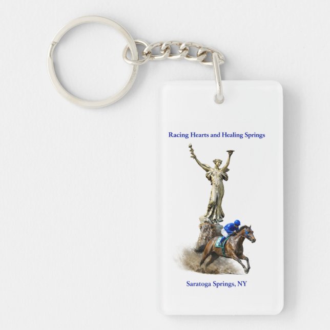  Keychain- Racing Hearts and Healing Springs Key Ring (Front)