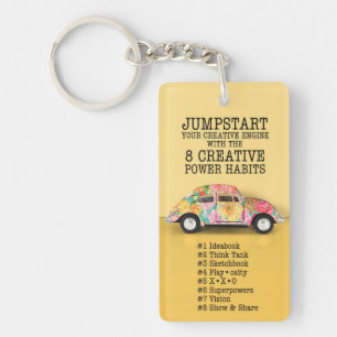 Keychain Reminder 8 Creative Power Habits 8CPH