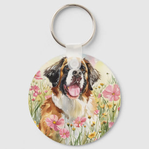 Keychain – Saint Bernard Dog Keychain