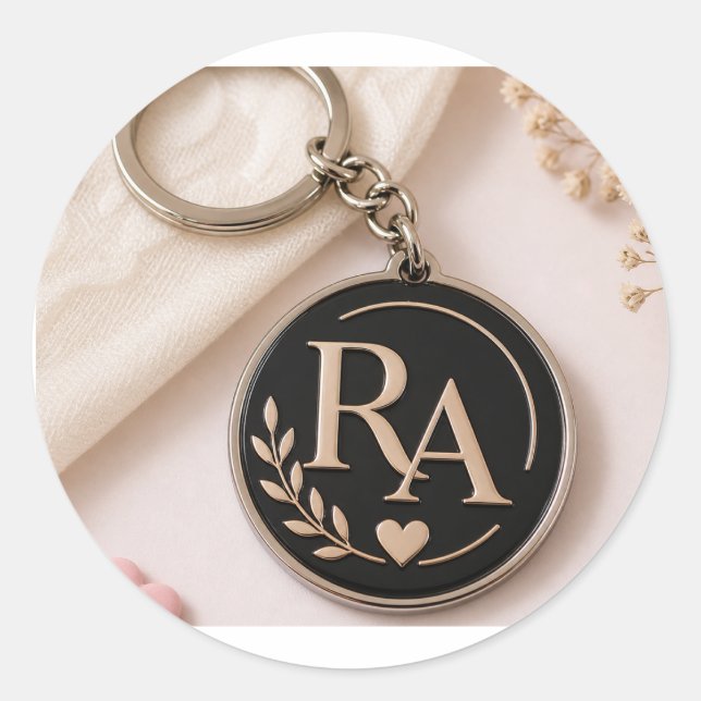keychain sale classic round sticker (Front)