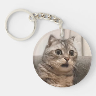 Keychain Shocked Cat Meme
