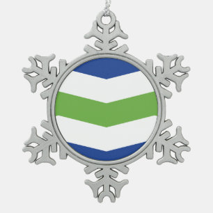 Keychain Snowflake Pewter Christmas Ornament