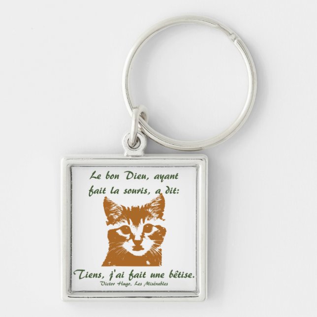 Keychain Square: Le Chat (Front)