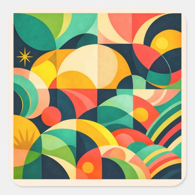 Keychain Square Sticker (Front)