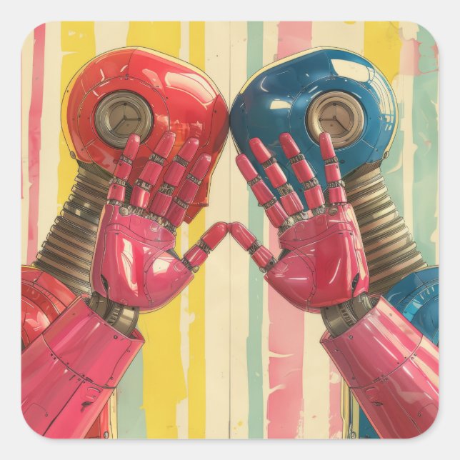 Keychain Square Sticker (Front)