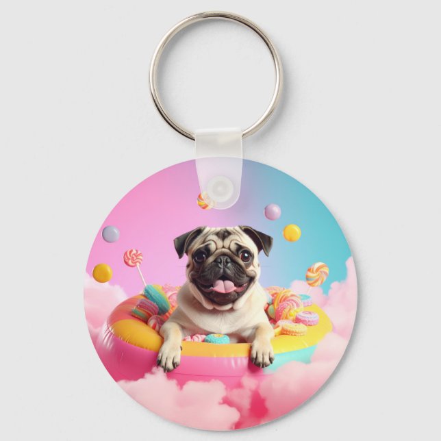 Keychain - Sweet happy mops (Front)