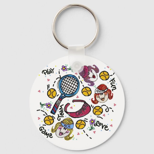 Keychain -Tennis Girls (Front)