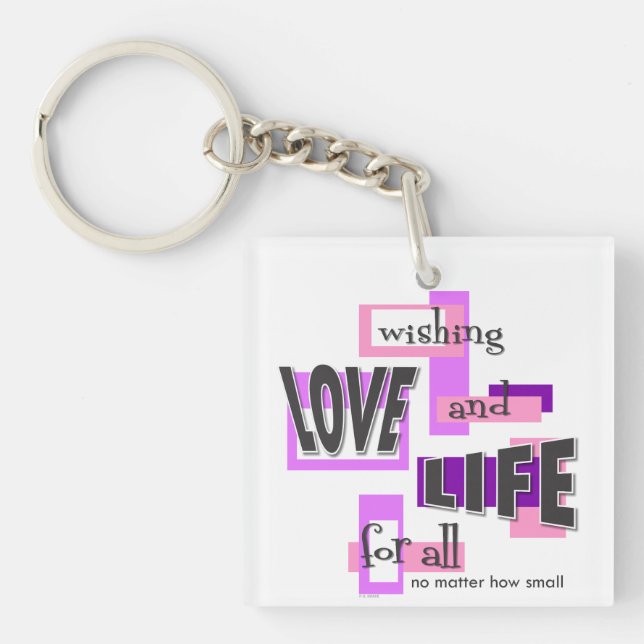 Keychain to promote life. (Front)