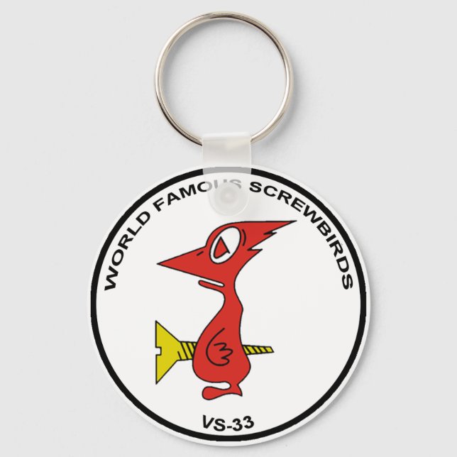 Keychain, VS-33 SCREWBIRDS Key Ring (Front)