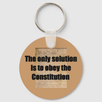 Keychain w/ Constitution /The only solution