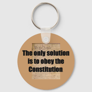 Keychain w/ Constitution /The only solution