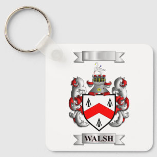 Keychain Walsh Surname And Shield
