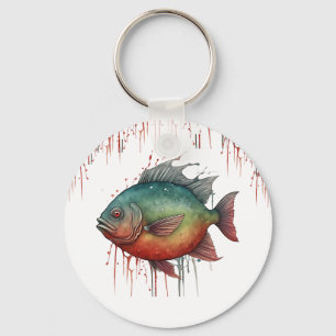 Keychain - Watercolor Series: Piranha