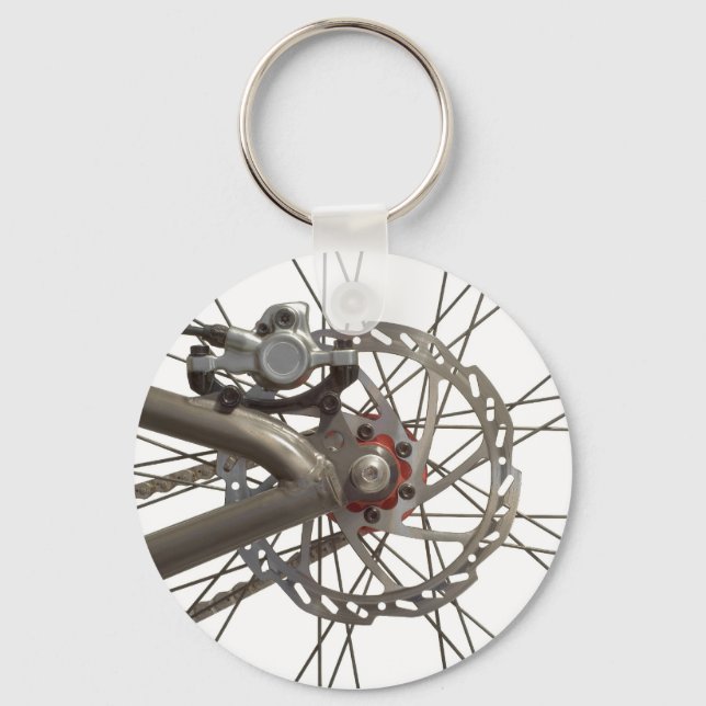 Keychain with Bike Wheel Hub (Front)