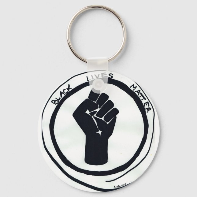 Keychain with Black Lives Matter fist (Front)