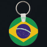 Keychain with Flag of Brazil<br><div class="desc">Carry a piece of Brazilian spirit wherever you go with our stunning keychain featuring the flag of Brazil. Crafted with meticulous attention to detail, this keychain is more than just a practical accessory; it's a celebration of Brazilian culture and national pride. The vibrant design proudly showcases the iconic green, yellow,...</div>